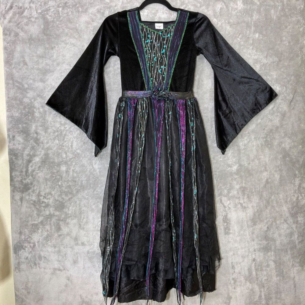Spirit Halloween Celestial Sorceress Witch Dress Gown 🔮 Kid’s Medium